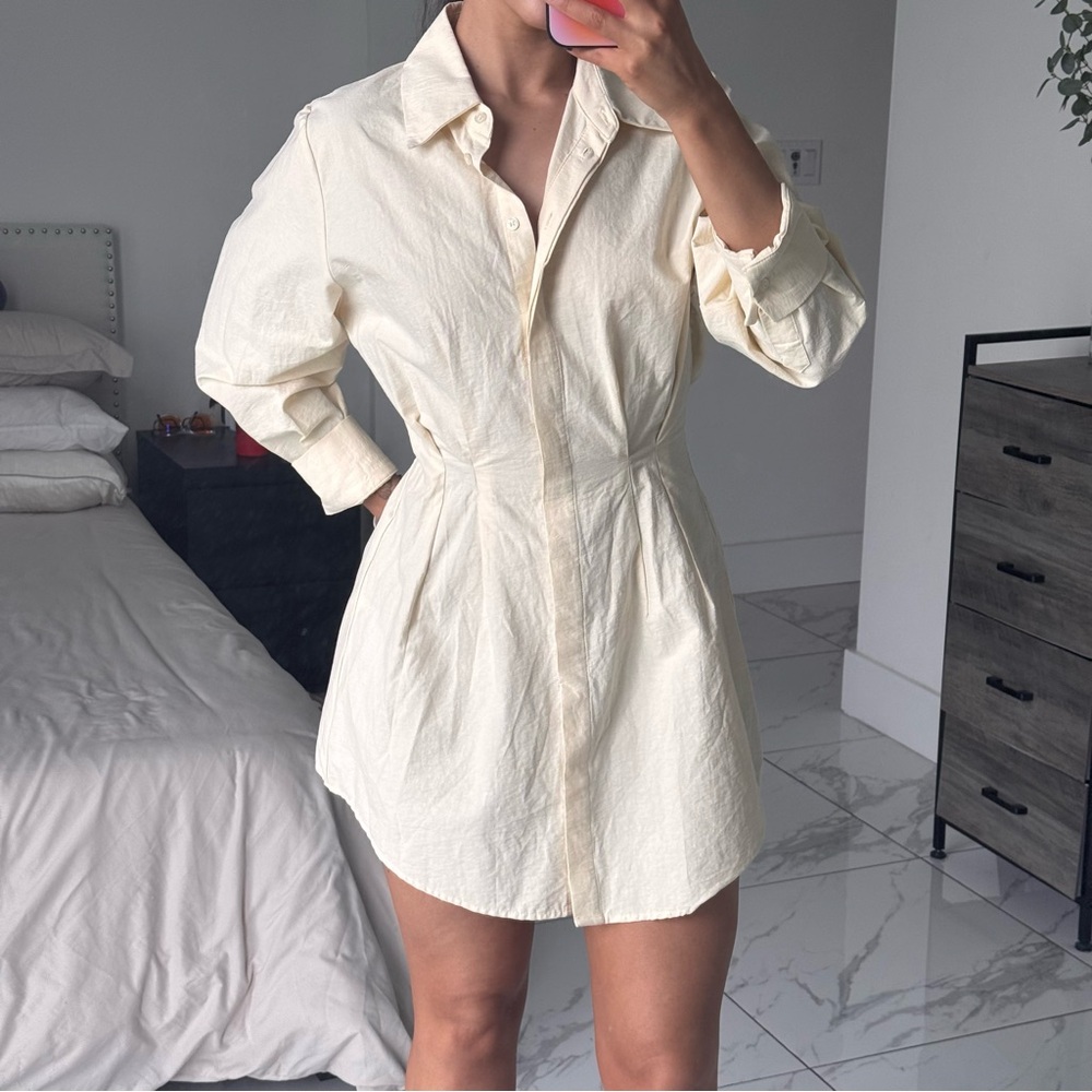 DISSH Rachel Butter Mini Shirt Dress